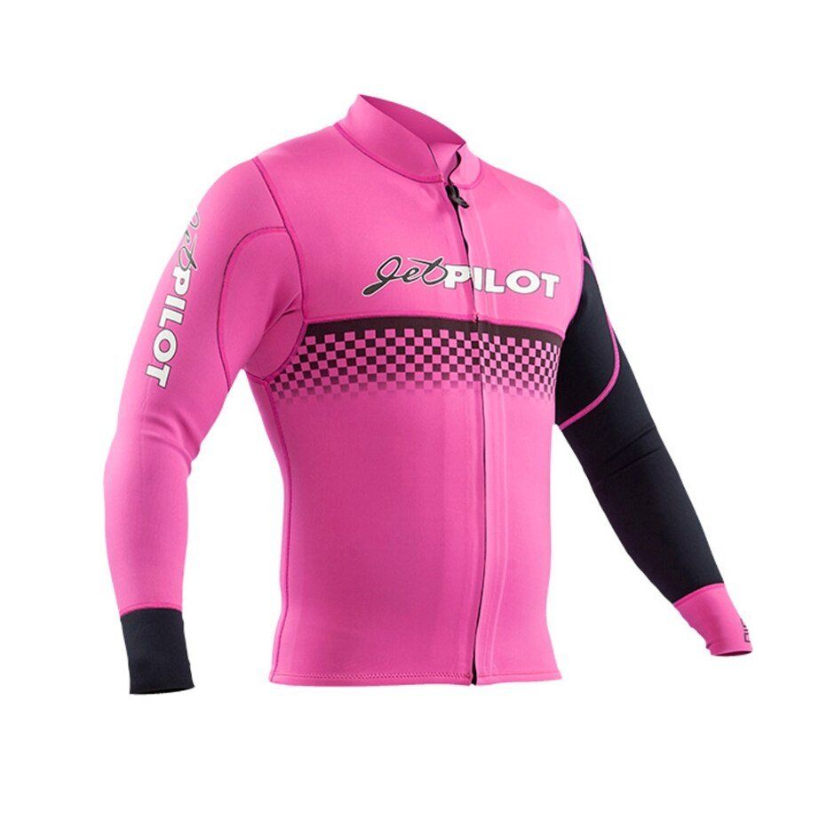 JetPilot Vintage Neoprene Wetsuit Jacket - Wjp-21142-Pk-Lg - Men'S - Pink/Black - L