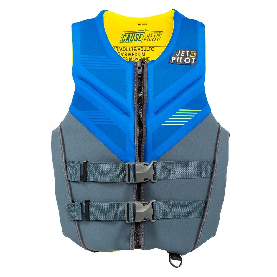 Yamaha Adult JetPilot Cause Neoprene 2 - Buckle PFD - Blue/Gray