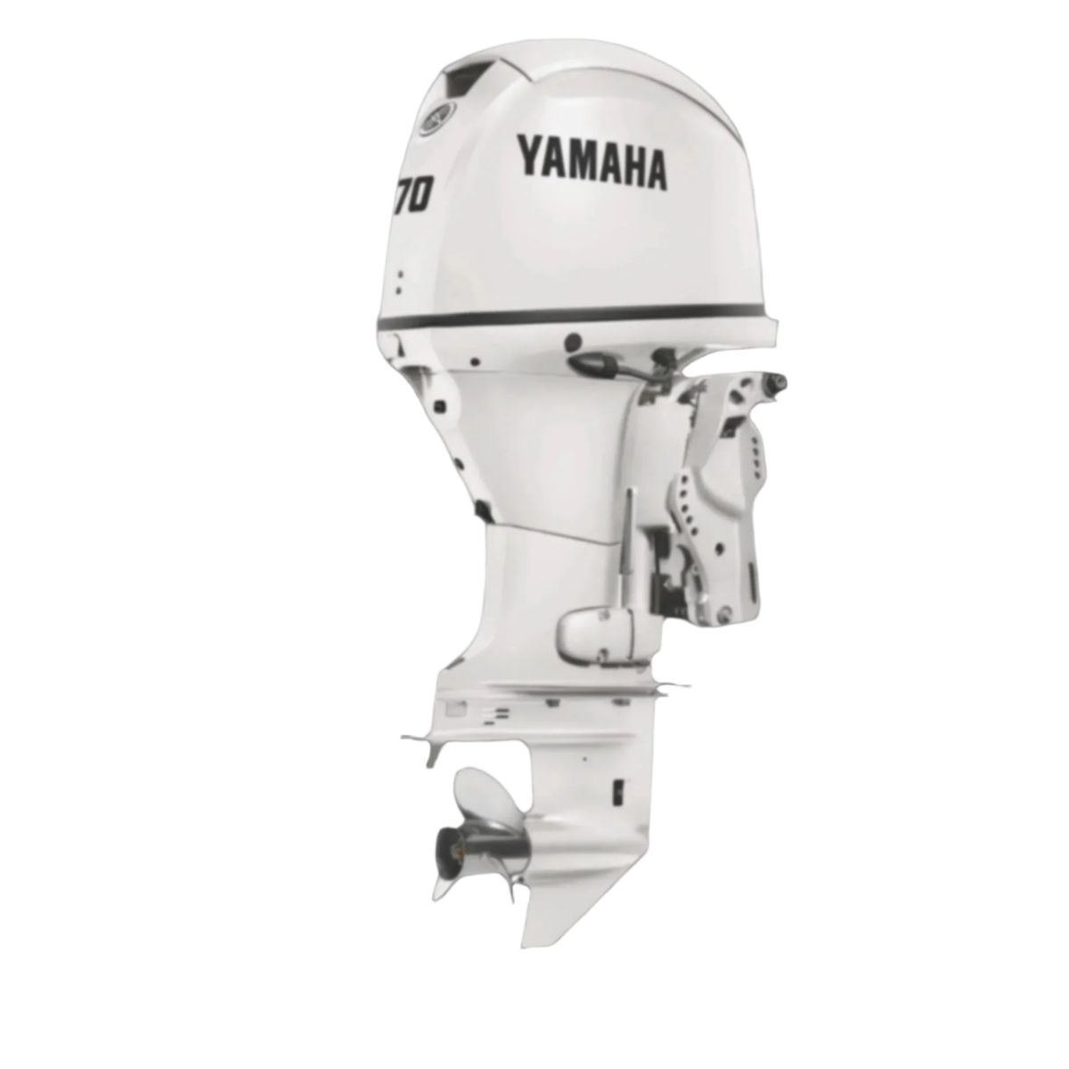 Yamaha F70LB2 Outboard - 20-Inch Shaft | Pearl White | Remote Control | Electric Start | Power Trim & Tilt |