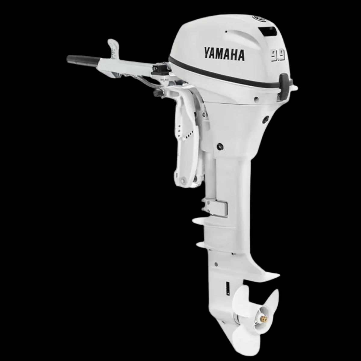Yamaha F9.9SMHB2 Outboard - 15" Shaft | Tiller Handle | Manual Start | Manual Tilt | Pearl White