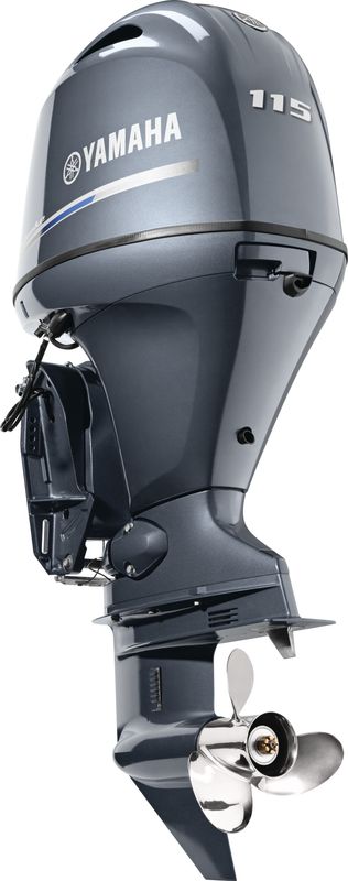 Yamaha LF115XB Outboard - 25-Inch Shaft | Gray | Remote Control | Electric Start | Power Trim & Tilt | Counter-Rotation |