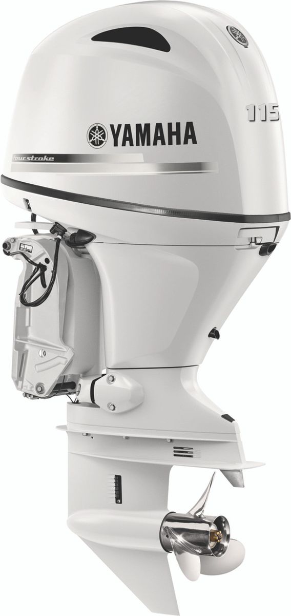 Yamaha LF115XB2 Outboard - 25-Inch Shaft | Pearl White | Remote Control | Electric Start | Power Trim & Tilt | Counter-Rotation |