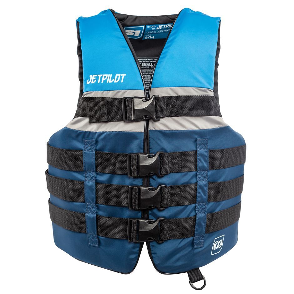 Yamaha Men's JetPilot S1 20215 Nylon 4 - Wjp-20215-Bl-Lx - Buckle Pfd -Blue/Gray/White-L - Extra Large