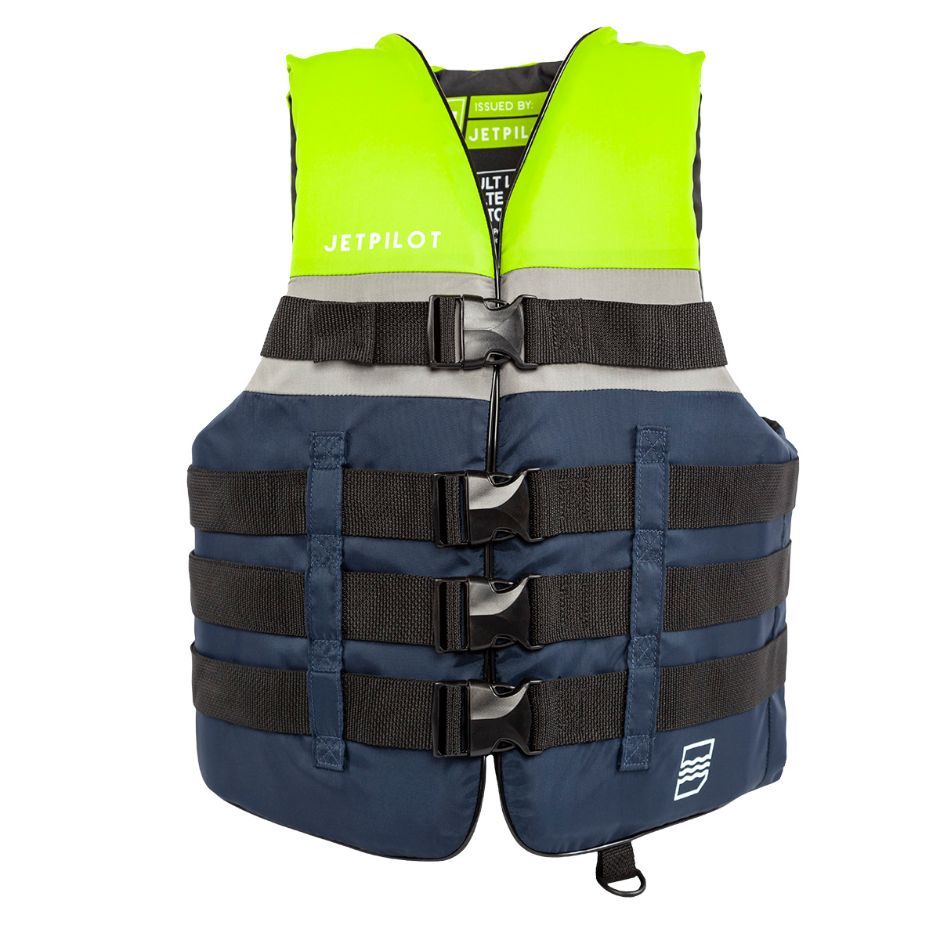 Yamaha Men's JetPilot S1 20215 Nylon 4 - Wjp-20215-Lm-Lx - Buckle Pfd -Lime/Navy-L - Extra Large