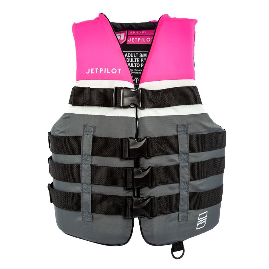 Yamaha Men's JetPilot S1 20215 Nylon 4 - Wjp-20215-Pk-Lx - Buckle Pfd -Pink/Gray-L - Extra Large
