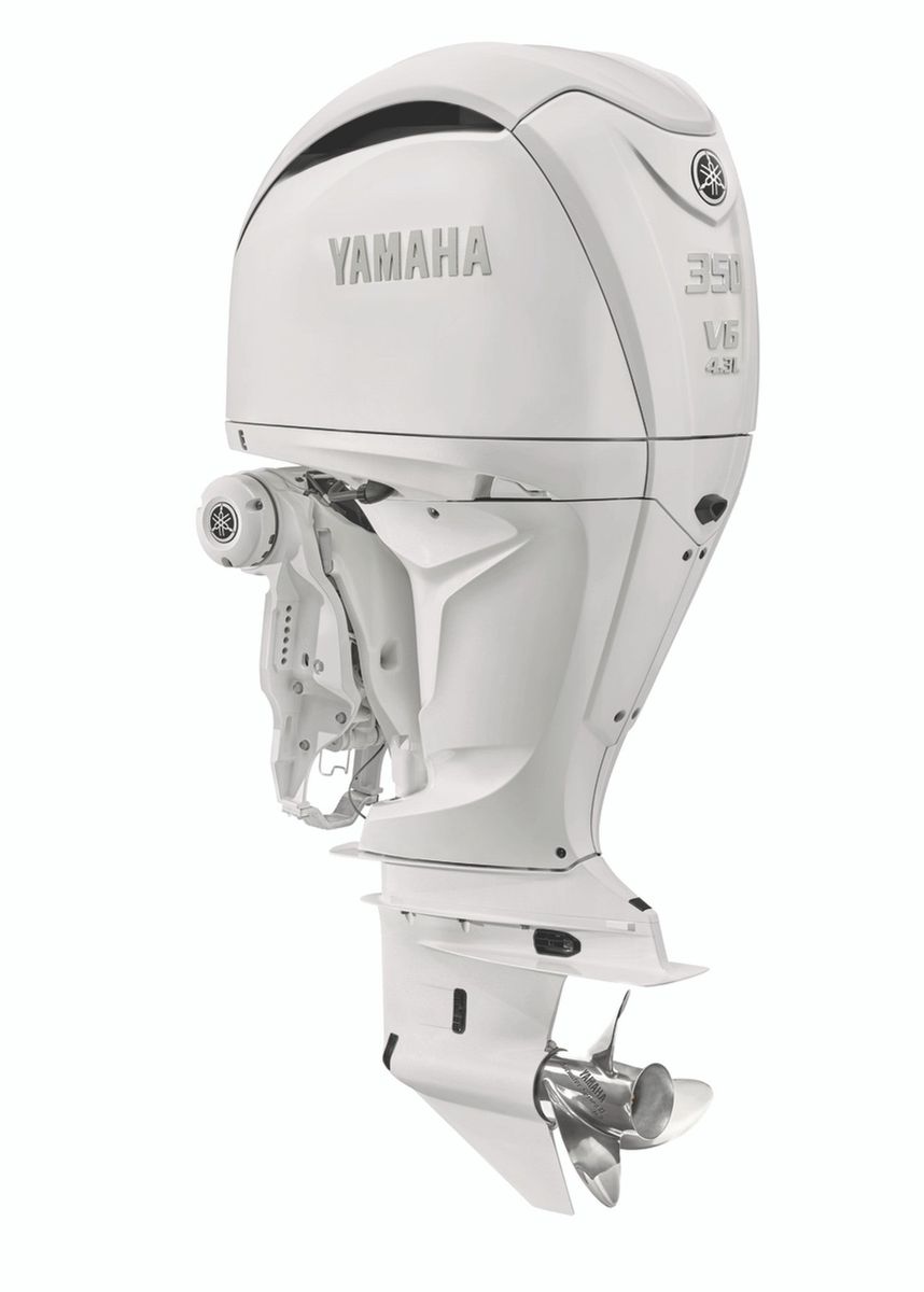 Yamaha Outboard F350USA2 - 30-Inch Shaft | Pearl White | 4.3-Liter V6 | Digital Electronic Control | Electronic Fuel Injection | Electric Start | Power Trim and Tilt |