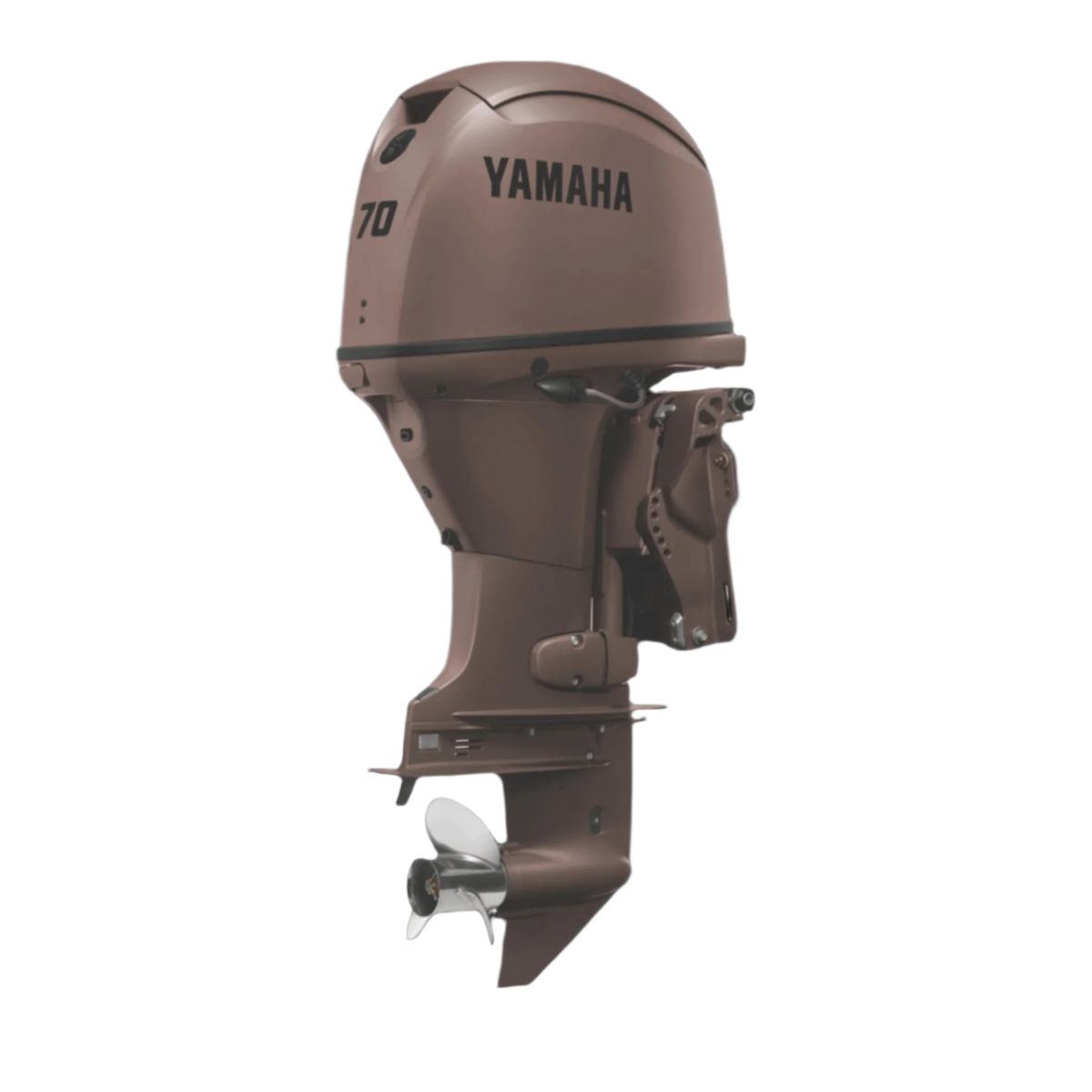 Yamha F70LB3 Outboard - 20-Inch Shaft |Matte Brown| Remote Control | Electric Start | Power Trim & Tilt |